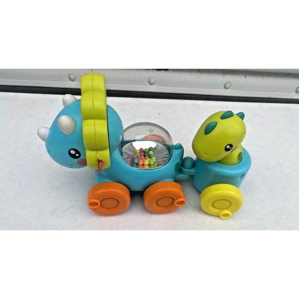 Fisher Price Paradise Pals Dino Choo Choo Baby Toy 6mos+ Set Of Two Pieces